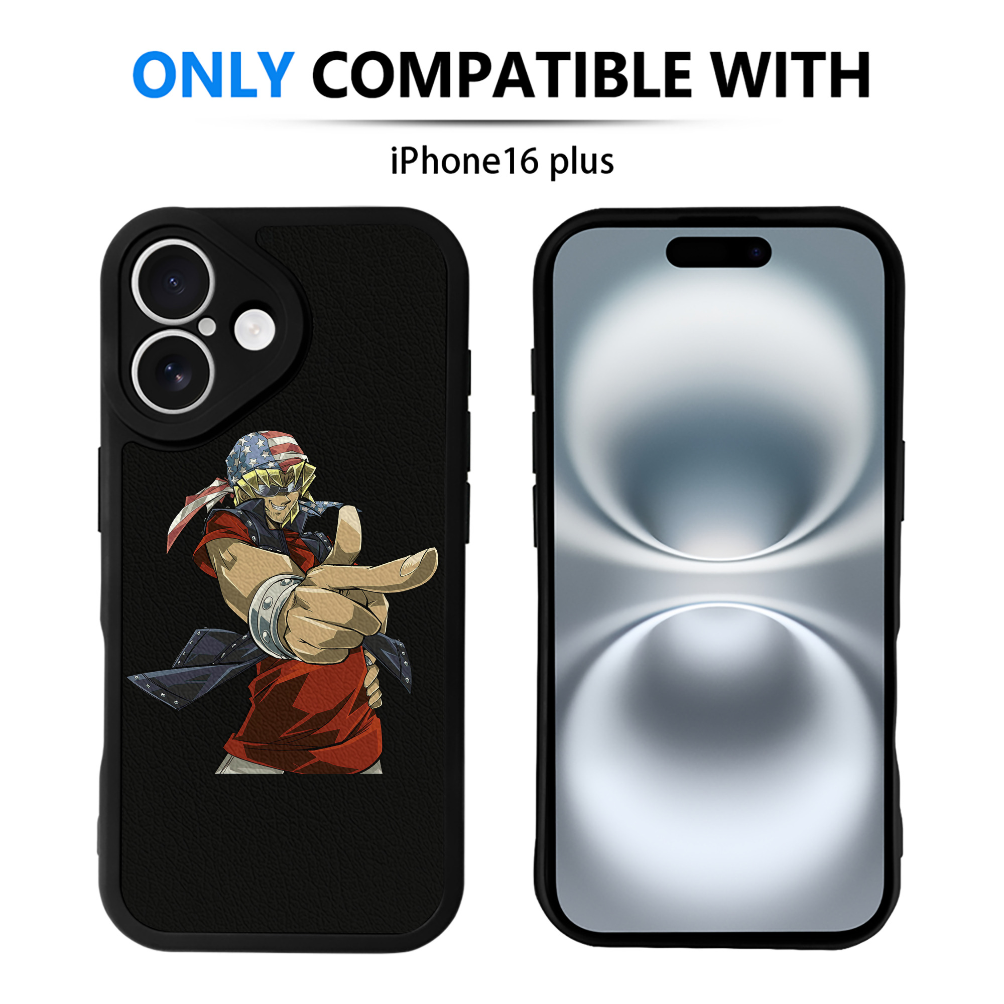 （画像用） 遊☆戯☆王 Yu-Gi-Oh! 【iPhone 16シリーズ対応】シリコンスマホケース（レザー調） 材質：シリコン
